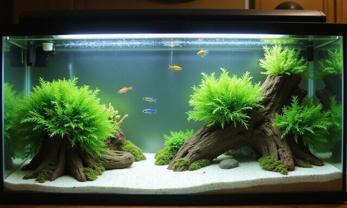 Beginner tropical fish in a finished planted setup