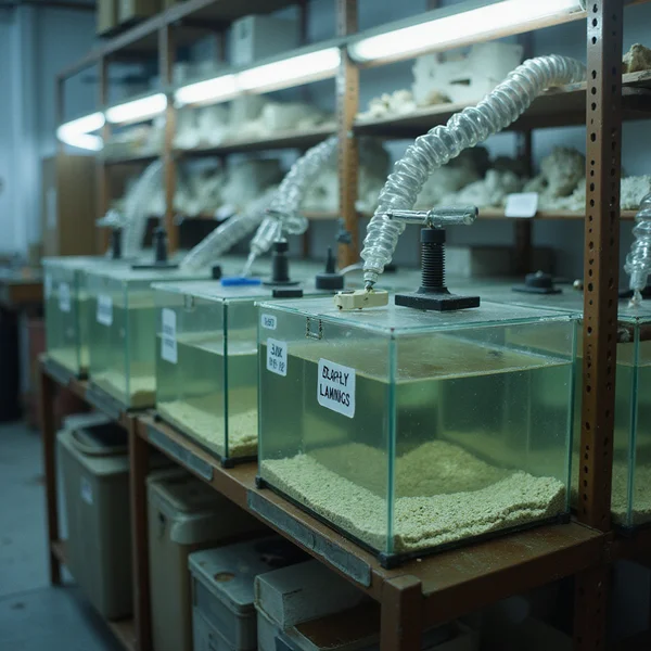Behind-the-scenes quarantine tanks