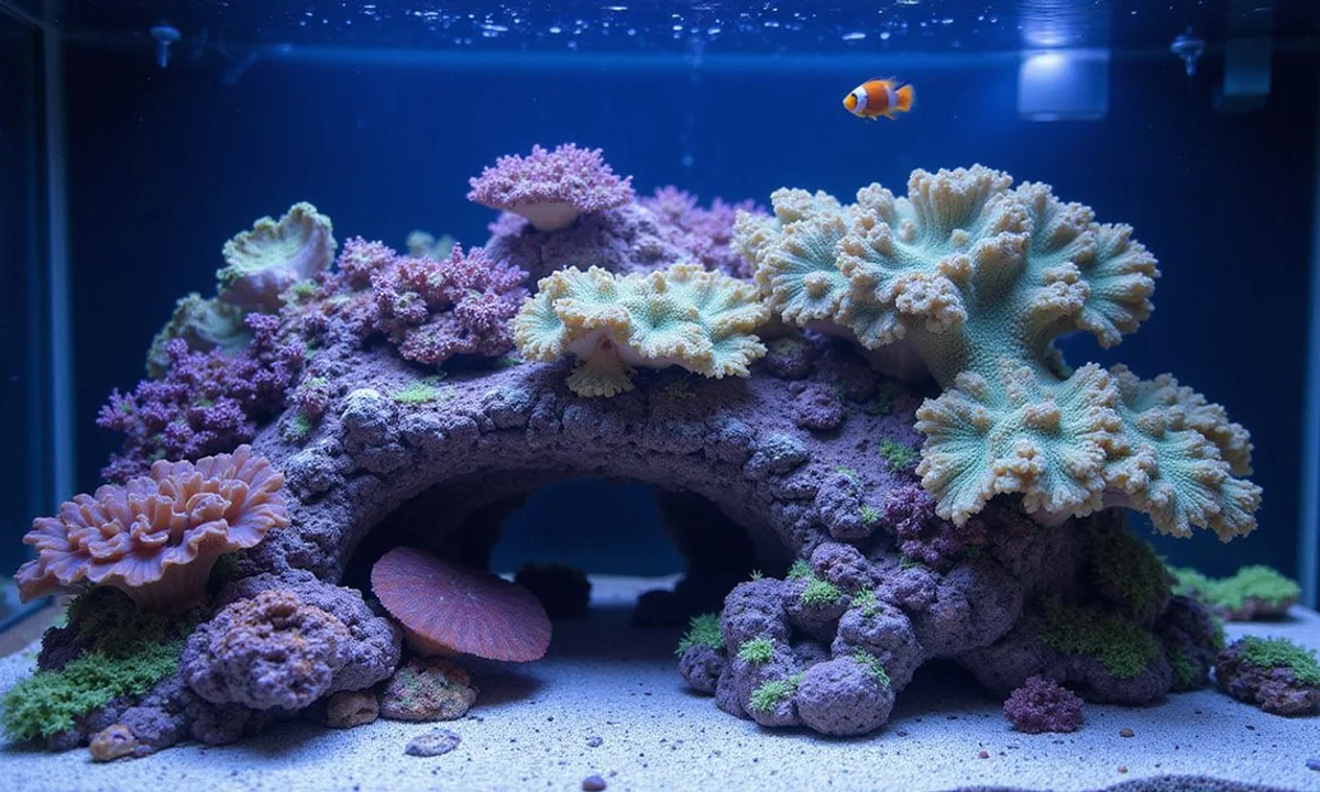 Reef tank at six months with softies and LPS